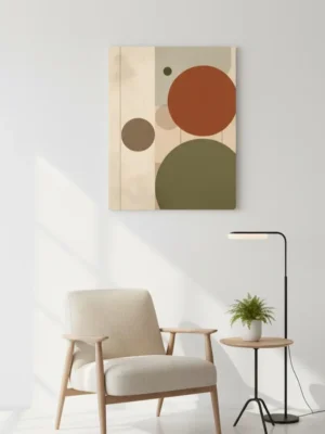 Tableau Coloré Abstrait – Art Mural Moderne