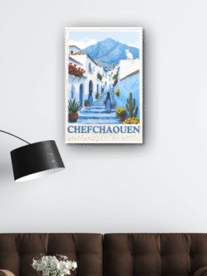 Tableau Chefchaouen – Affiche décorative voyage Maroc