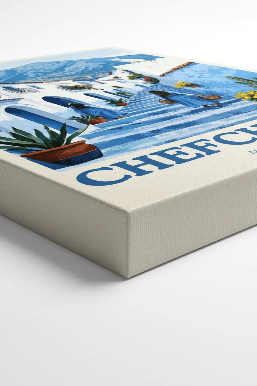 Tableau Chefchaouen – Affiche décorative voyage Maroc - Image 4