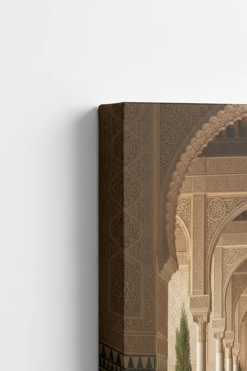 Tableau d’Architecture Marocaine – Art Mural Inspiré des Riads Traditionnels - Image 2