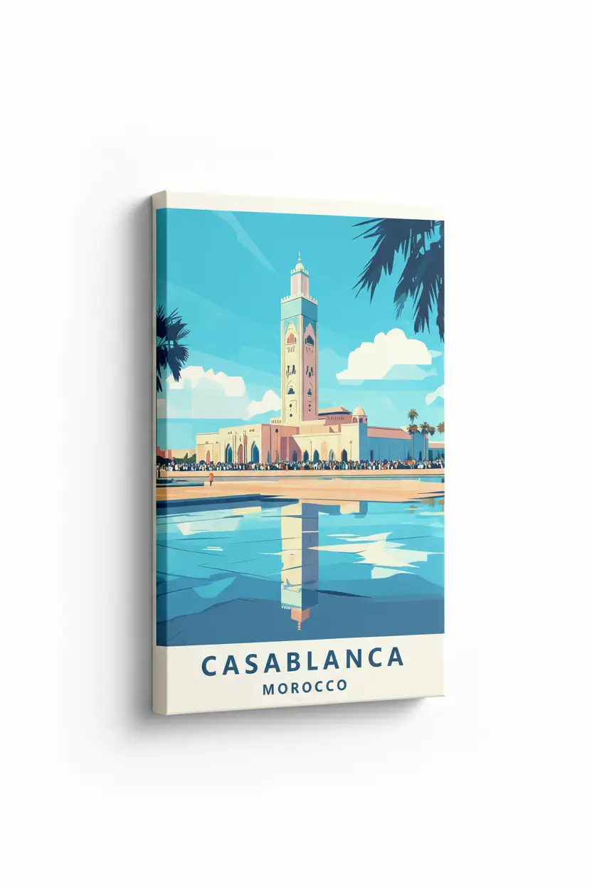 Tableau Casablanca – Affiche décorative voyage Maroc - Image 2