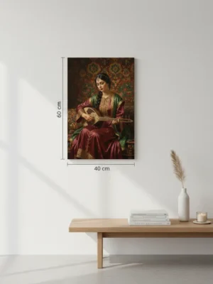 Tableau de Femme Amazighe – Art Mural Marocain Traditionnel et Culturel
