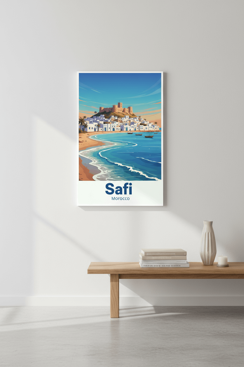 Tableau mural Safi – Affiche décorative voyage Maroc
