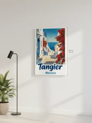 Tableau mural Tanger – Affiche décorative voyage Maroc